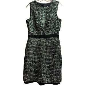 Milly of New York Silver and Black Sleeveless Mini Dress - Size 12